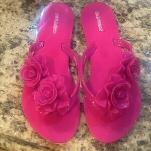 Mini Melissa Girls Size 2 Sandals